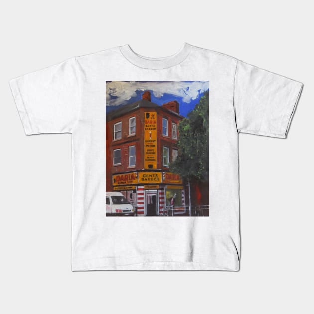 Hull, Barbers Kids T-Shirt by golan22may